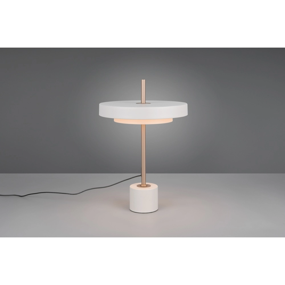 Design-Tischleuchte Keaton weiß