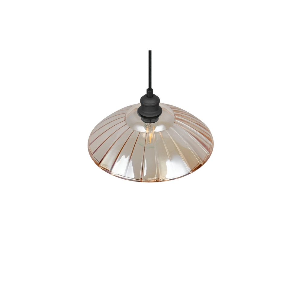 Klassische Pendellampe Eluna Schwarz Trio 4017807682489