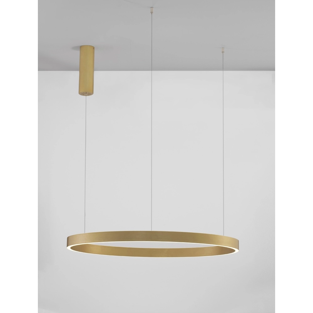 Goldene Pendelleuchte Elowen Ausführung Ø 80cm