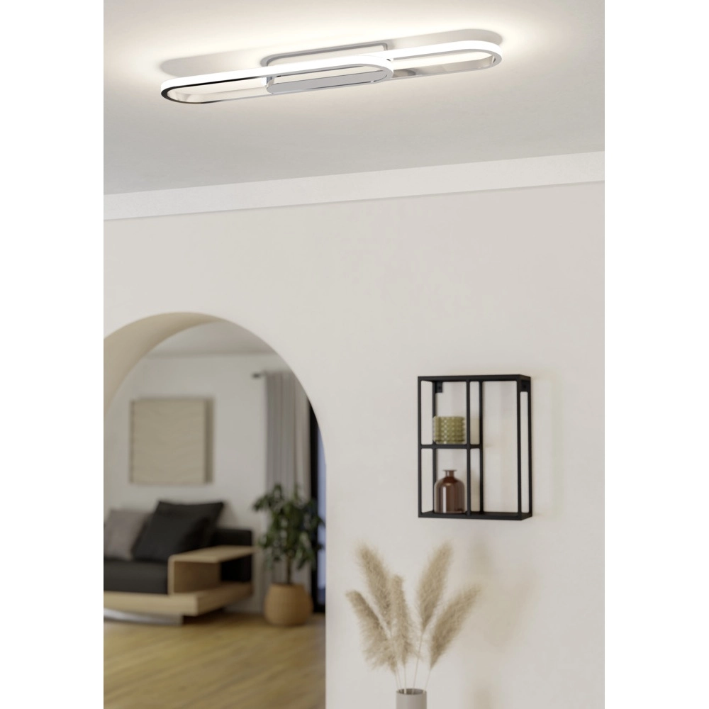 Schlanke Deckenleuchte Conivarena Chrom Eglo 9008606357123