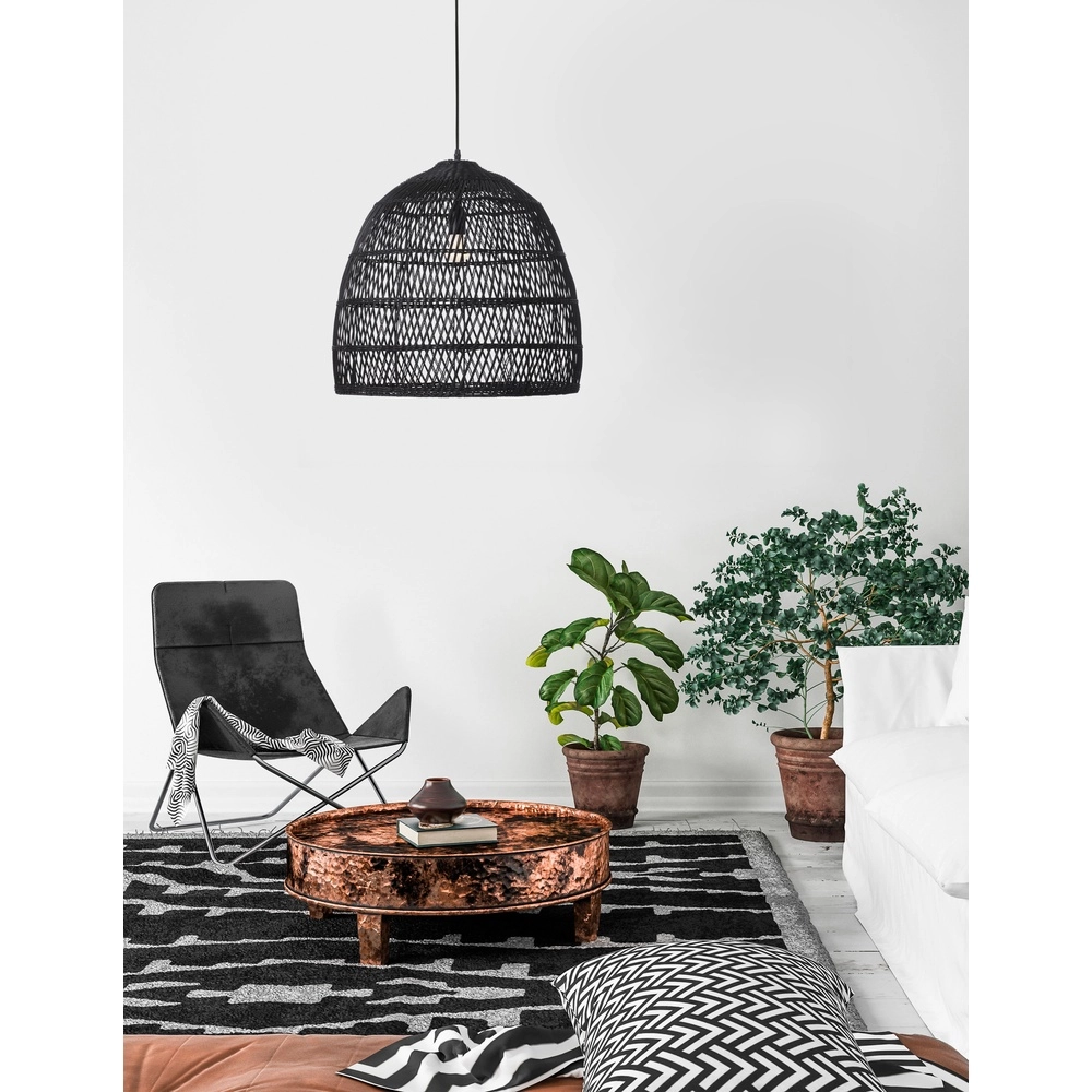 Böhmische Pendelleuchte Destin Rattan Ø 53cm