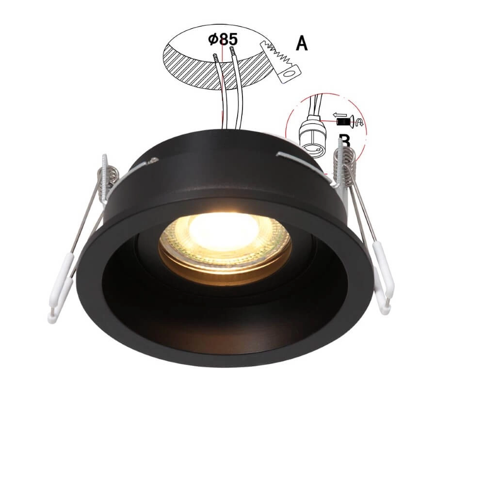 Gebürsteter Einbaustrahler Pelite spot Ø 10cm Steinhauer 8712746152661