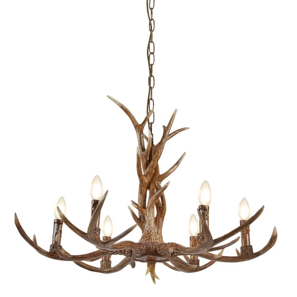 Hängelampe aus Holz Stag Ø 80