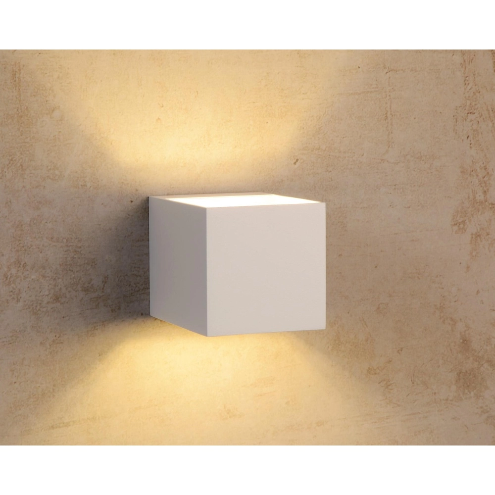 Design-Wandspot Devi Quadratweiß Lucide 5411212091611