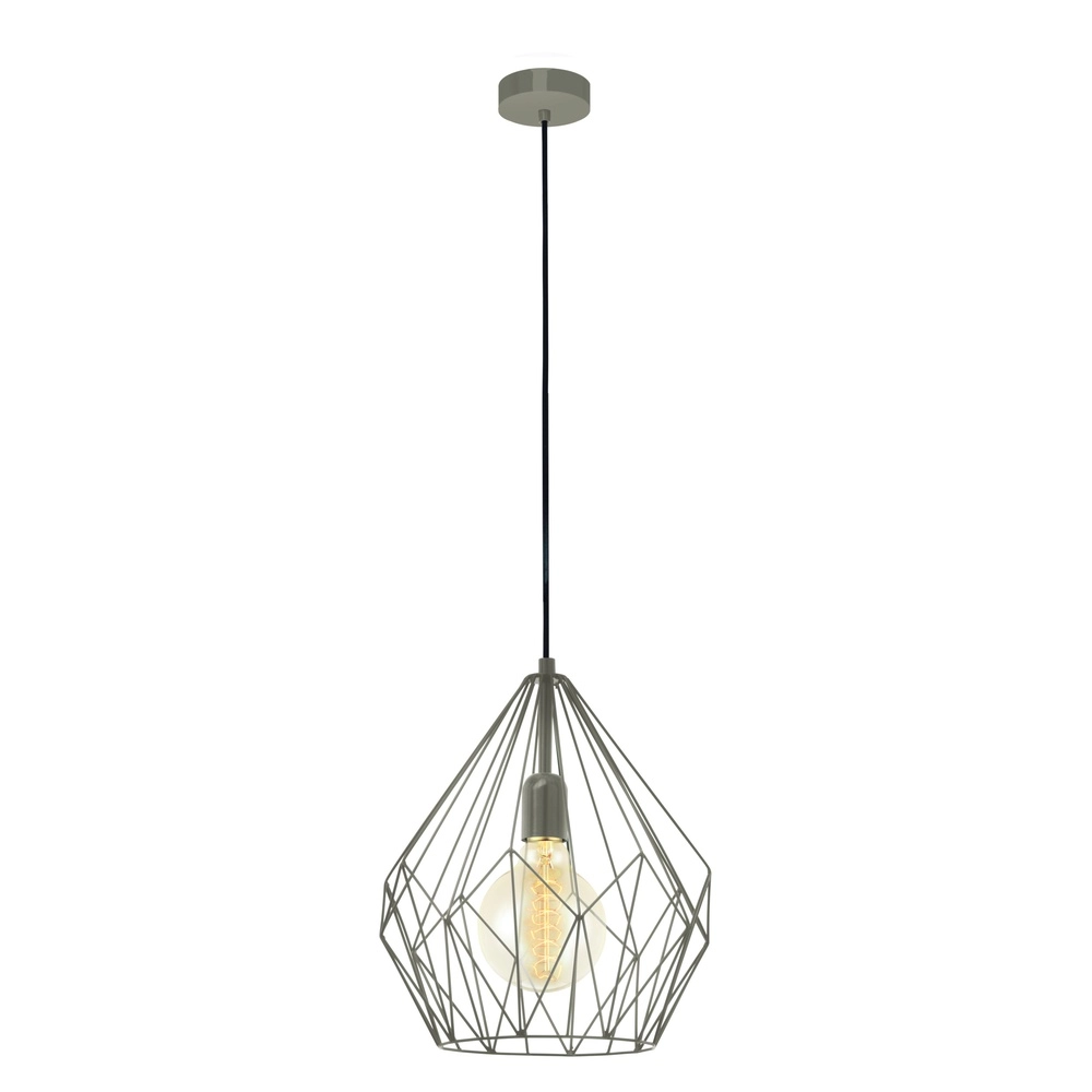 Graue Pendellampe Carlton Ø 31cm - E27