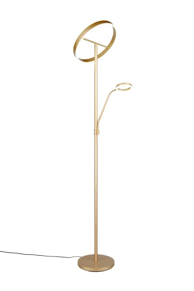 Design-Leselampe Willis Gold – 180 cm Trio 4017807627923