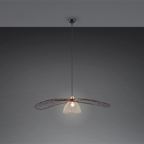 Pendellampe Lauris Ø 100 cm schwarz Trio 4017807678093