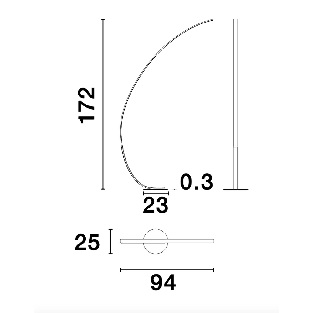 Stehlampe Premium schwarz Lyora 5212017419859
