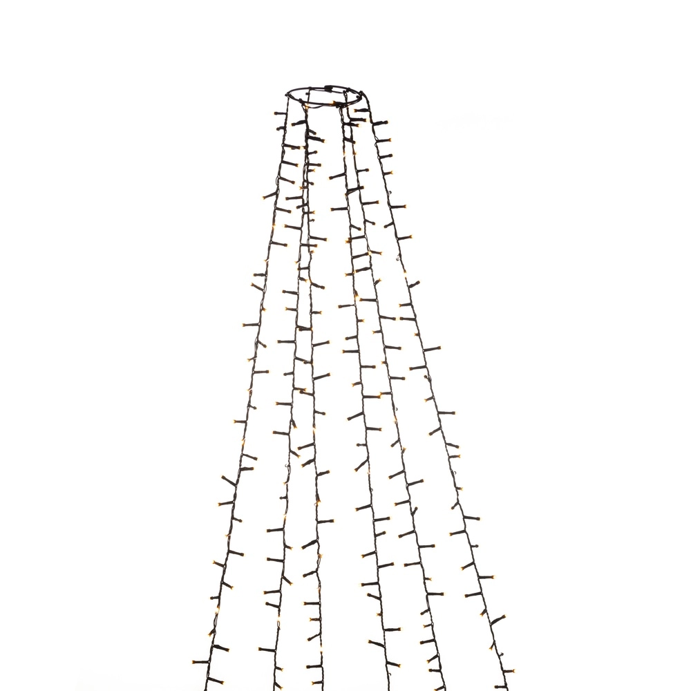 Beleuchtungsset 240cm - 6x 110 led - 2100K frosted für den Weihnachtsbaum KonstSmide 7318306650830