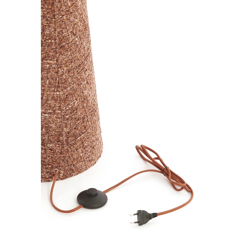 Stehlampe Micky Ø 38cm - Bouclé - Burgunderrot Light & Living 8717807834203