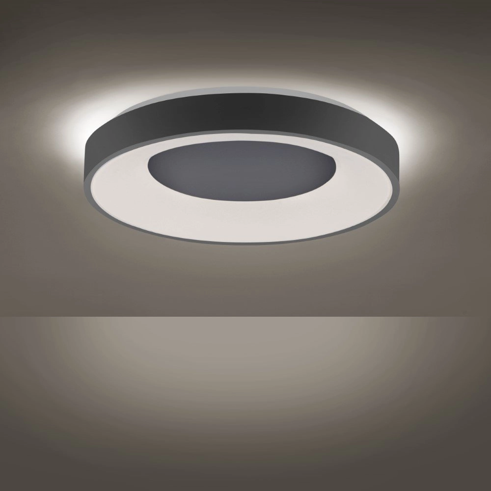 LED Deckenleuchte Anika Ø 70 cm schwarz Just Light 4043689973384