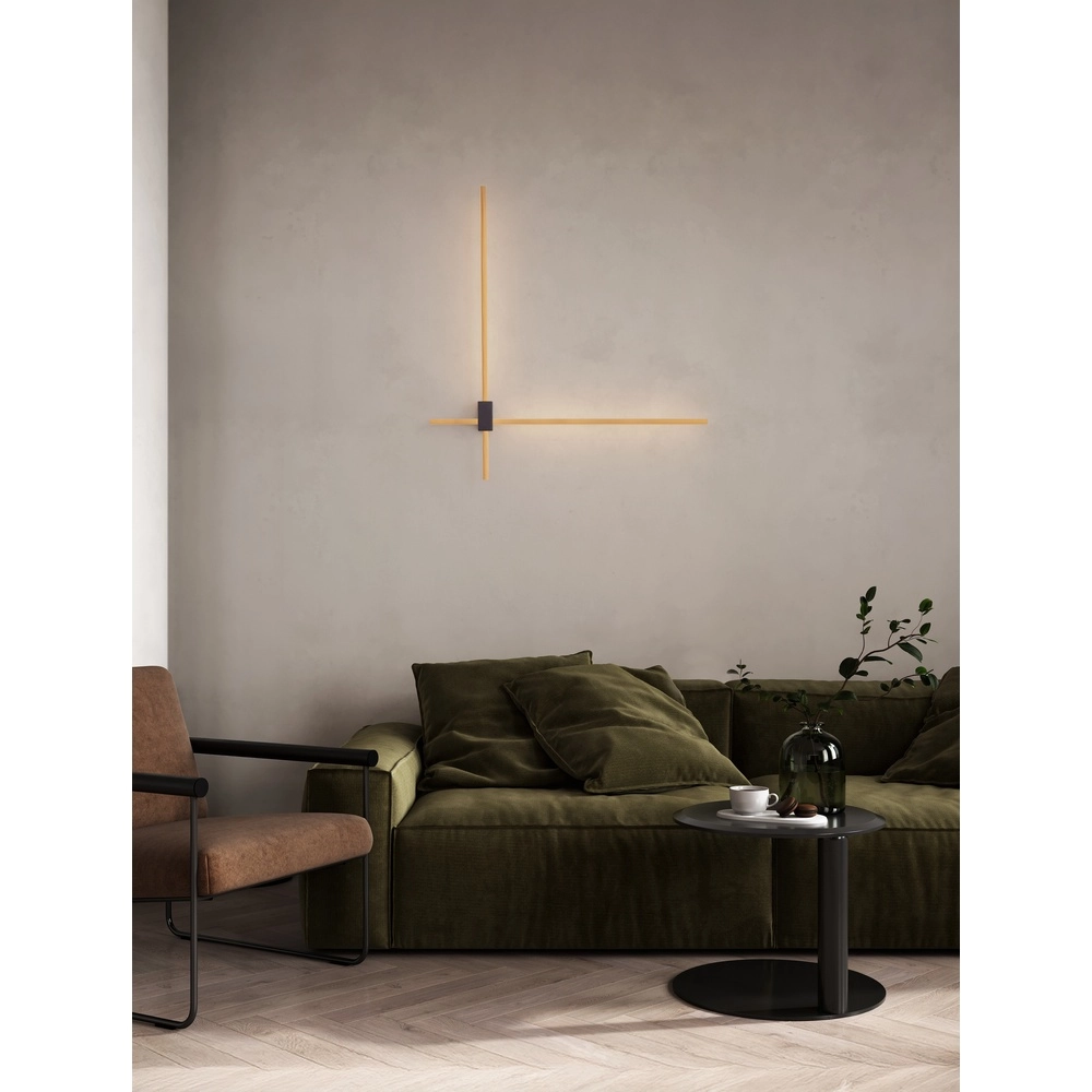 Schlanke Wandleuchte Peak Gold Lyora 5212017473714