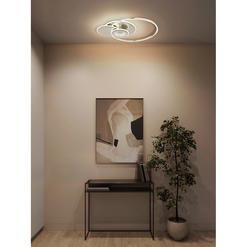 Design-Deckenlampe Beltran Silbergrau Globo 9007371586691