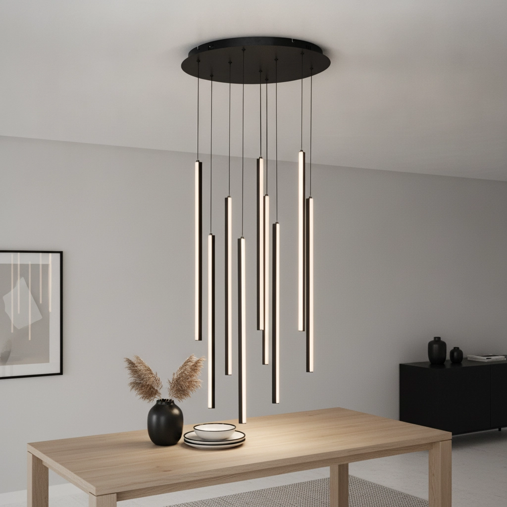 Design-Pendelleuchte Gratta schwarz Ø 50cm