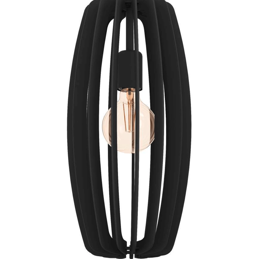 Schwarze Hängelampe Bajazzara Ø 26cm Eglo 9008606244348