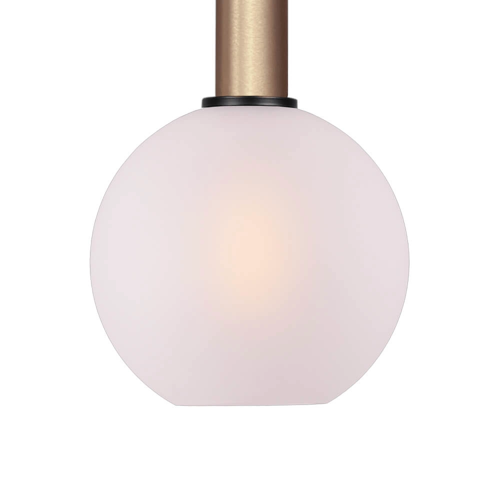 Hängelampe Ø 20cm Bella 2 Messinggold mit mattweißem Glas Masterlight 8718121334004