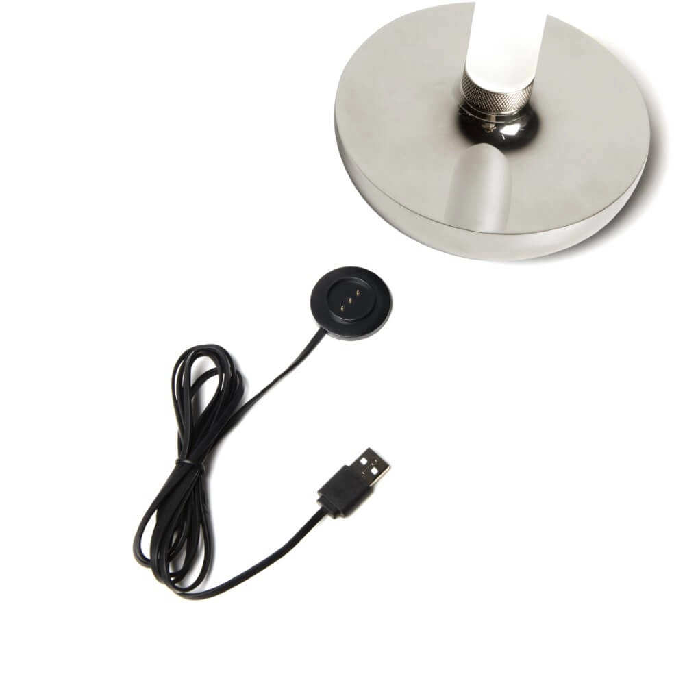Wiederaufladbare Tischlampe Biarritz Chrom KonstSmide 7318308270036