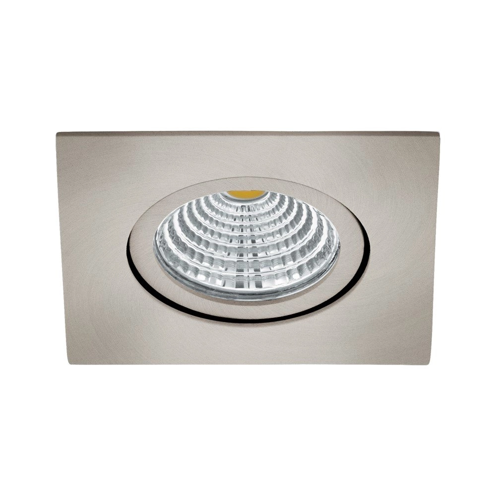 Einstellbarer LED-Spot Saliceto Quadrat - 6W - 4000k Nickelmatte