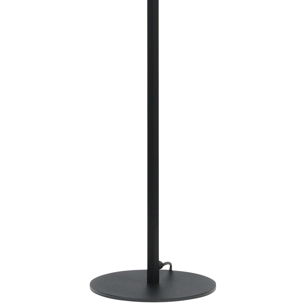 Schwarze Stehlampe Venus 175cm mit ockergelbem Lampenschirm Masterlight 8718121207476