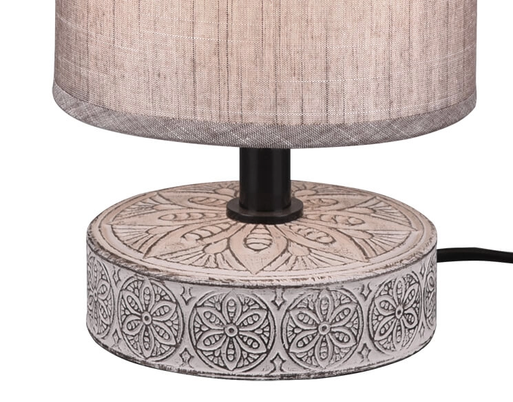 Graue Tischlampe Marie braun Trio 4017807456721