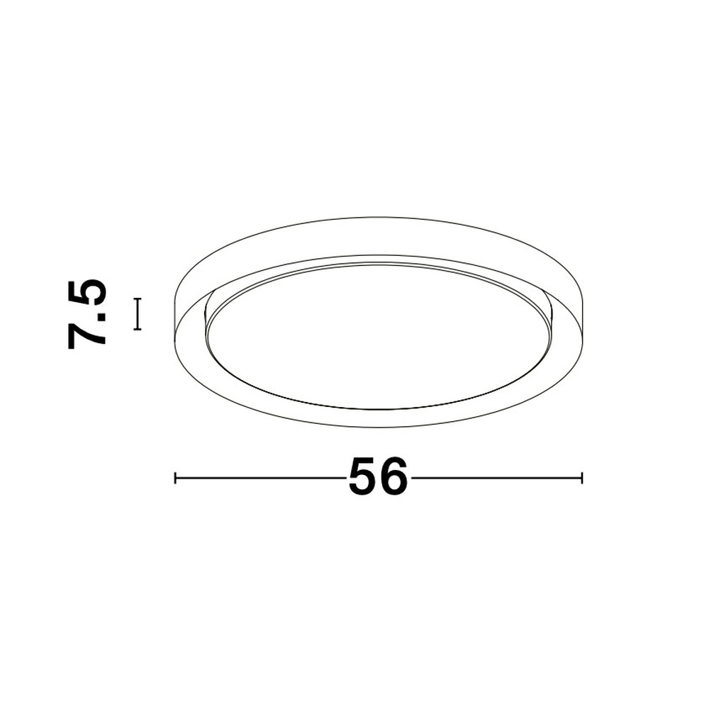 Deckenleuchte Troy schwarz Ø 56cm Lyora 5212017425812