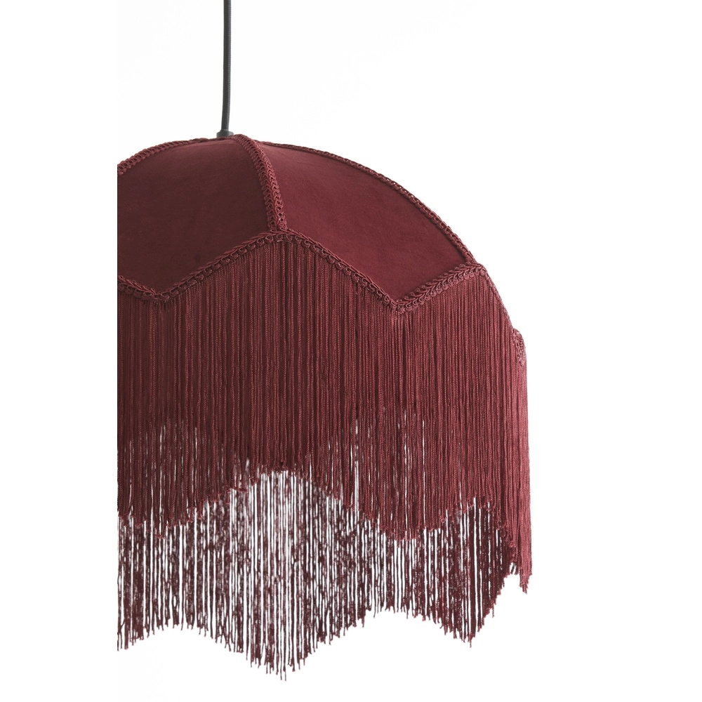 Pendellampe Malacia Ø 40cm – Samt-Bordeaux Light & Living 8717807759254