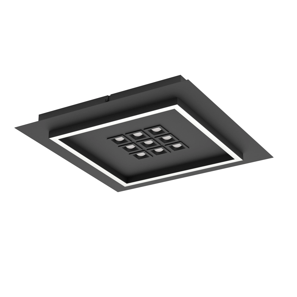Moderne LED-Deckenbeleuchtung Balazote 36x36 cm – schwarz Eglo 9008606312719