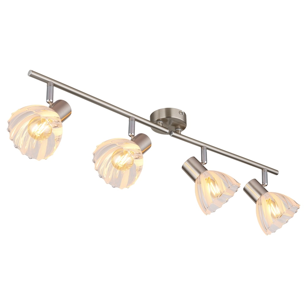 Deckenlampe 4-Licht Zachery Nickel