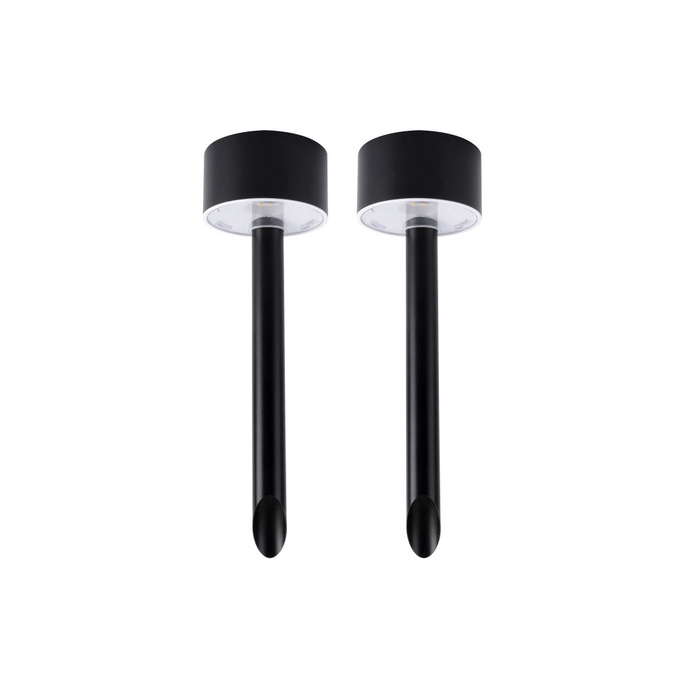 Sonnenpol True 24 cm – Schwarz – Set aus 2