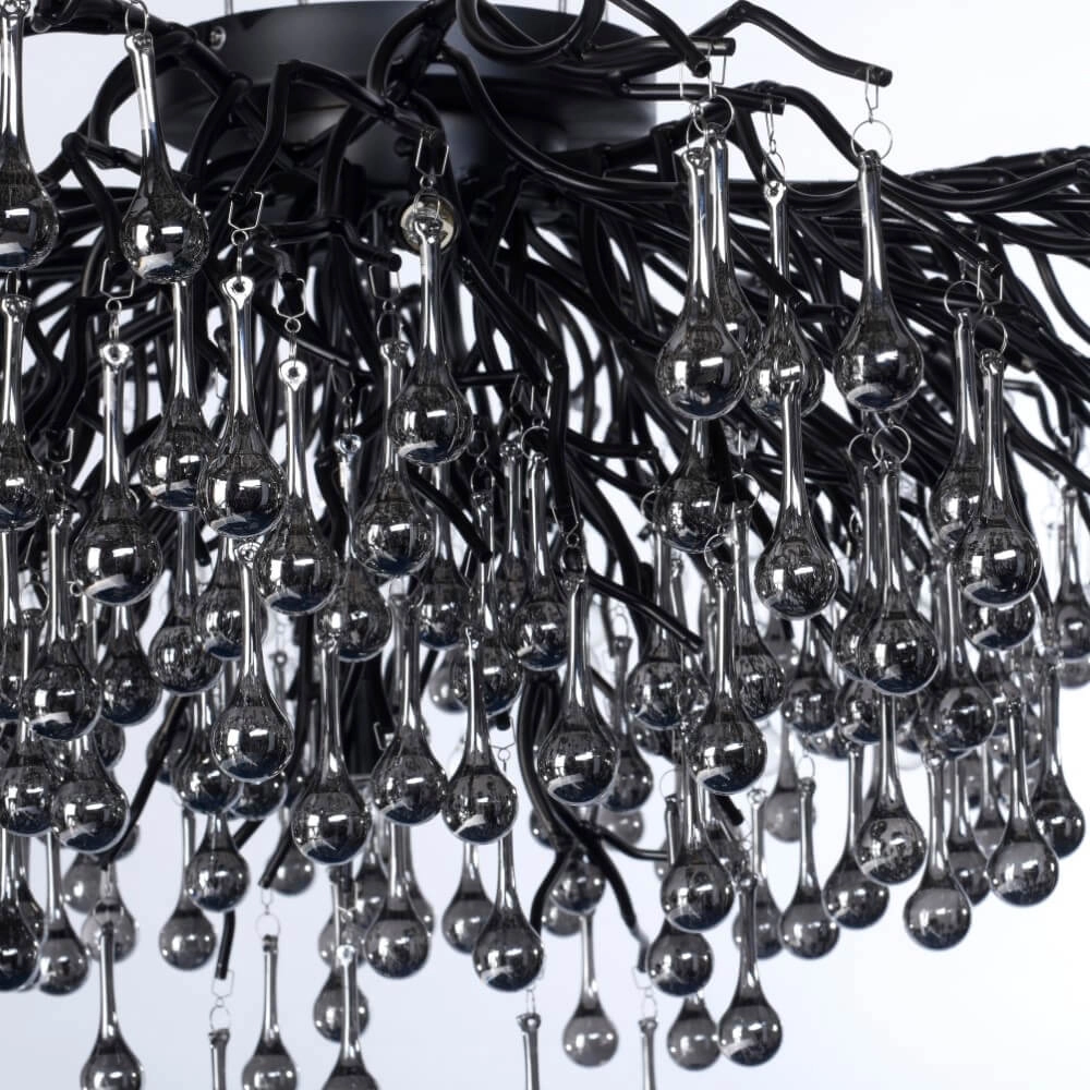 Kronleuchter Icicle schwarz 100cm Paul Neuhaus 4012248377581