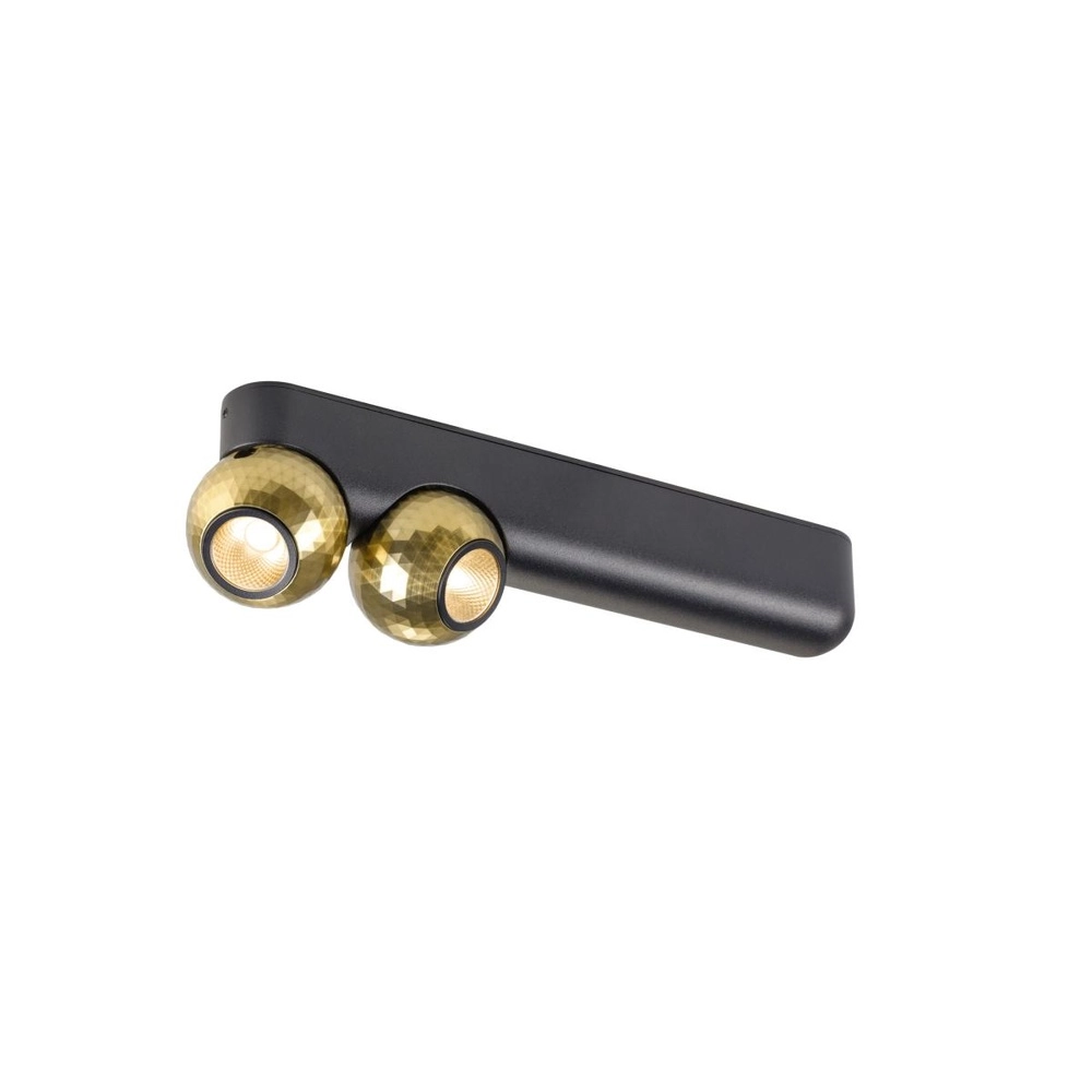 Deckenlampe Dysko Schwarz mit goldenem Double