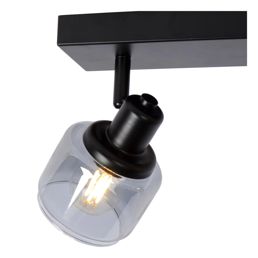 Deckenlampe Bjorn 2-Licht Schwarz Lucide 5411212771230