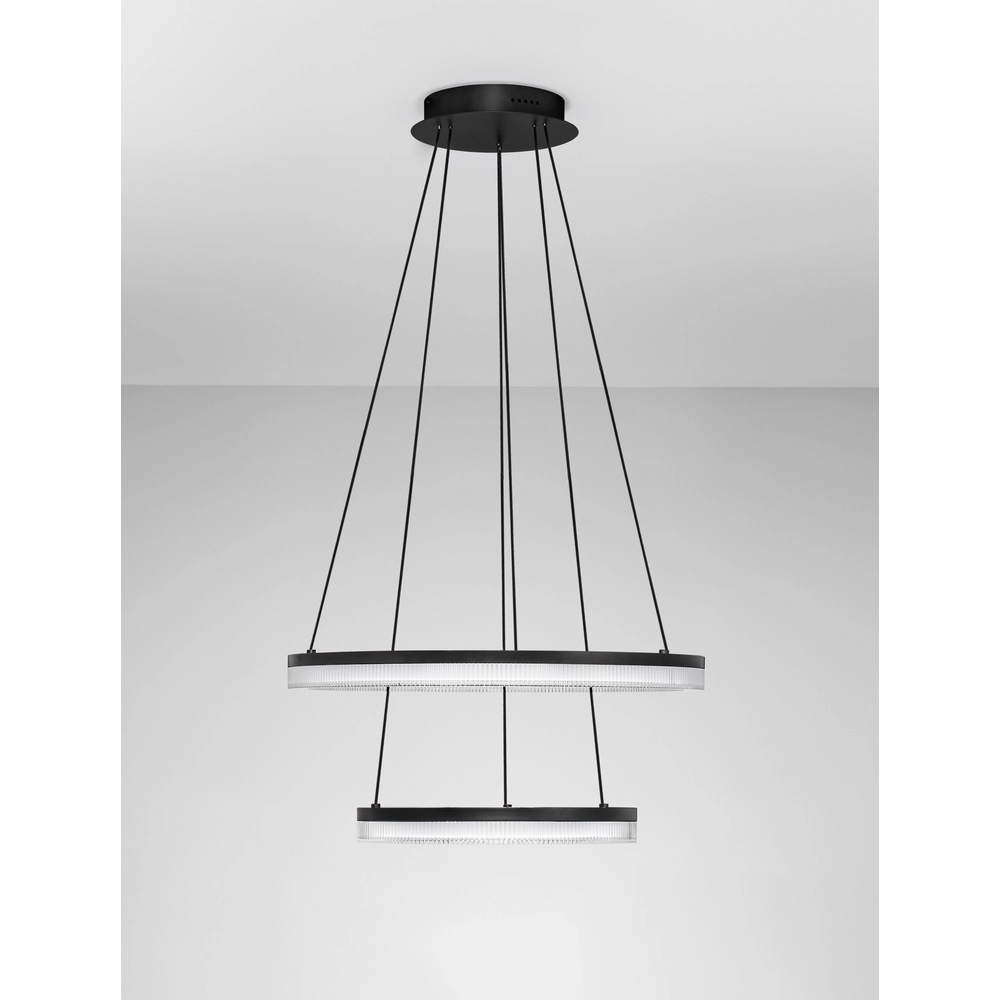 Schwarze Pendelleuchte Lonela doppelt Lyora 5212017467065