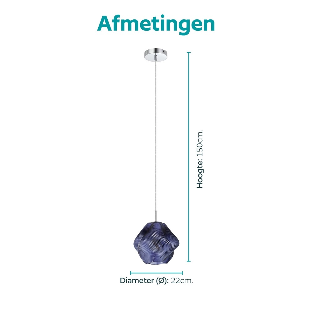 Pendellampendesign Vicenne Blau