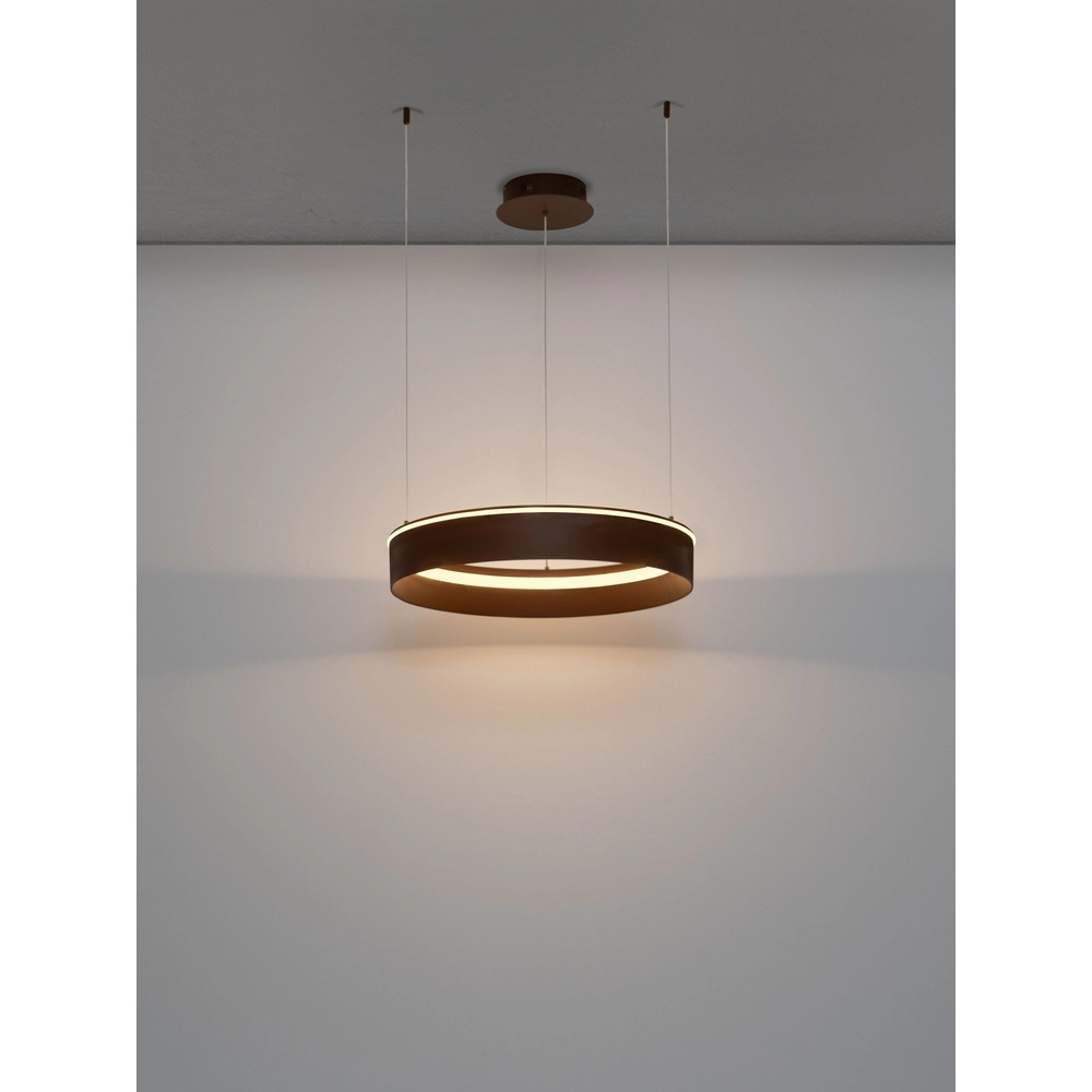 Moderne Pendellampe Olivia braune Ø 60cm