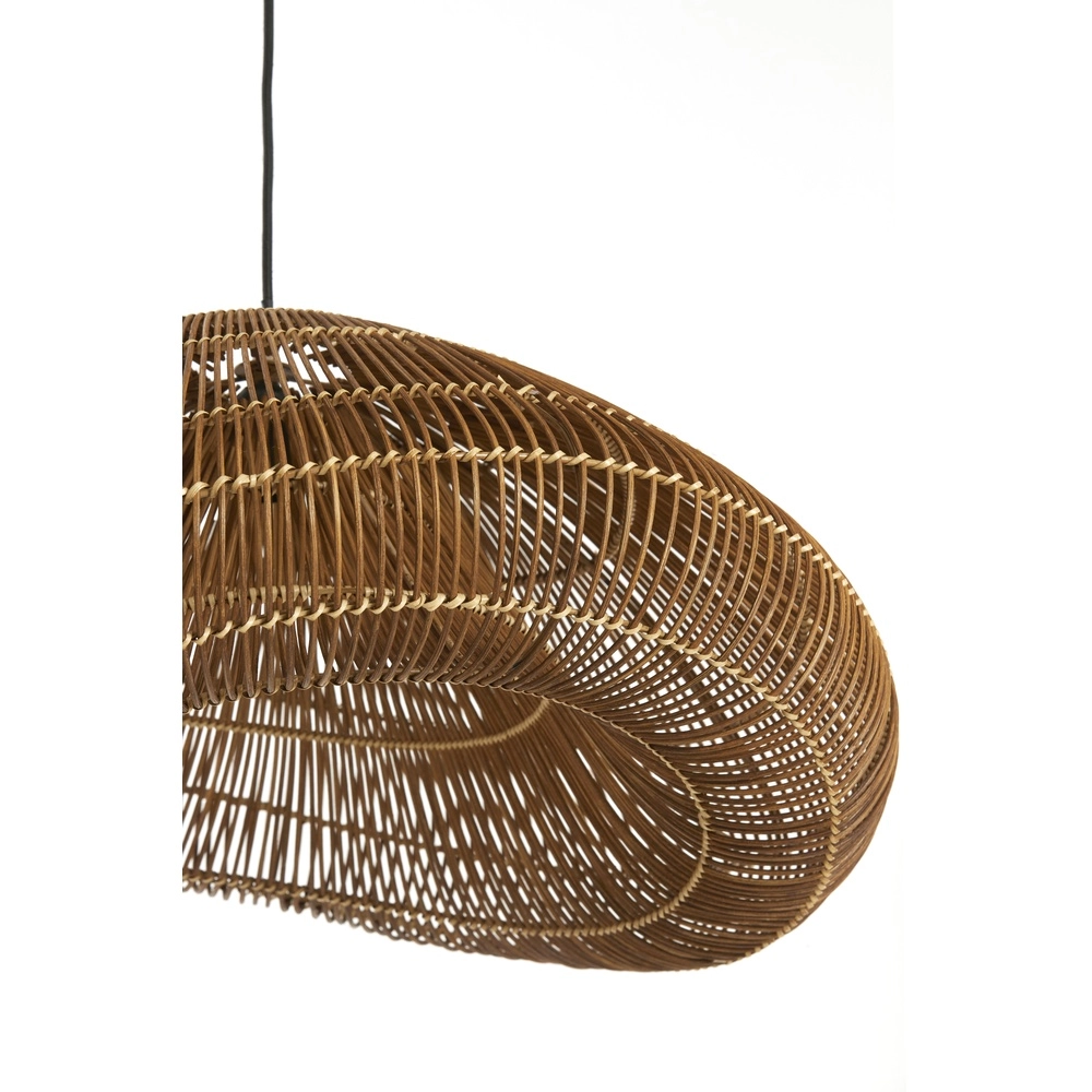 Rattan-Pendellampe Janzur Ø 65cm – dunkelbraun Light & Living 8717807820565