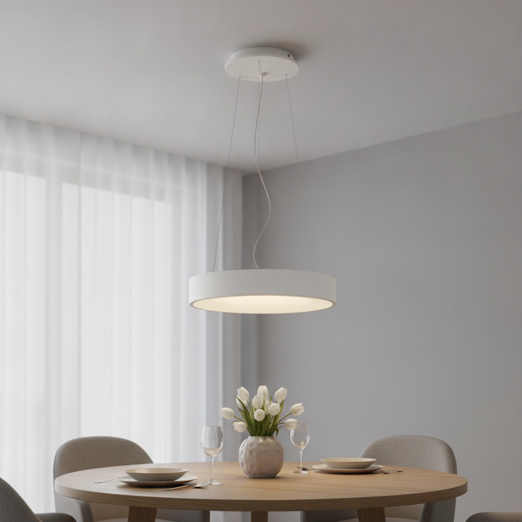 Pendelleuchte Rando Thin weiß Ø 38cm