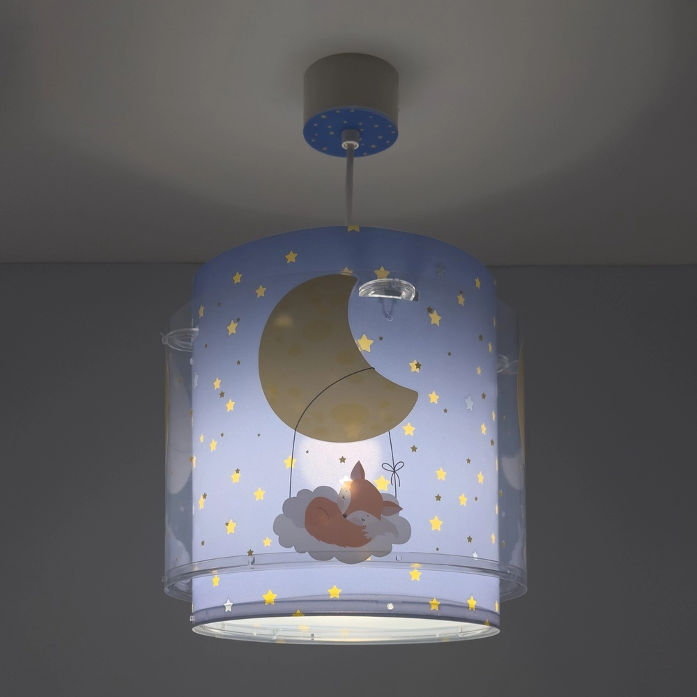 Pendelleuchte für Kinderzimmer Moon Dreams blau Dalber 8420406003085