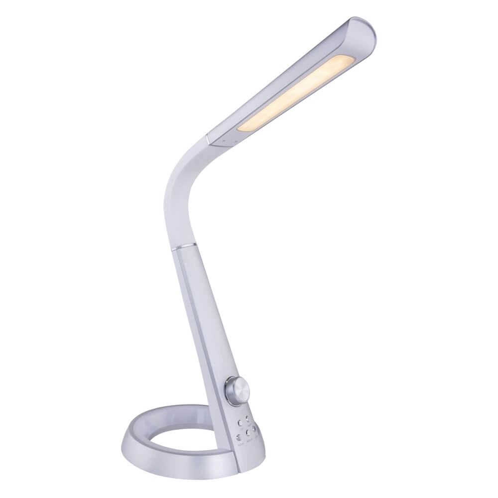 Schreibtischlampe Mitti Silbergrau Globo 9007371384716