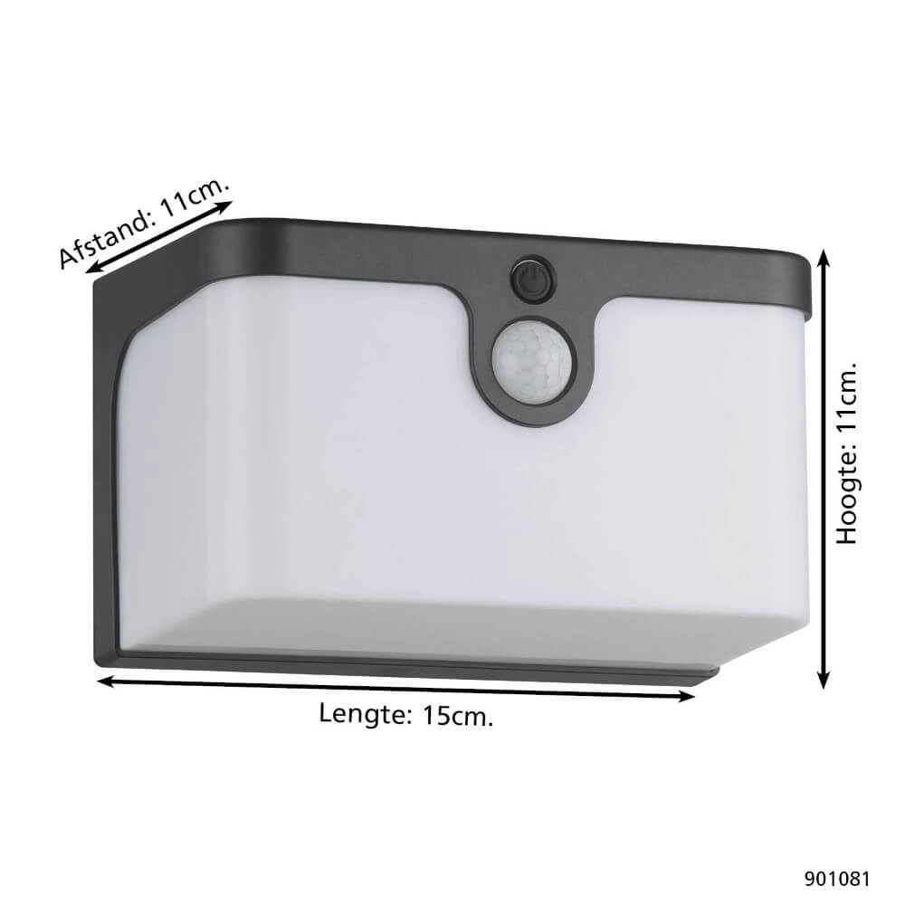 Schwarze Wandlampe Croara Design Eglo 9008606297979