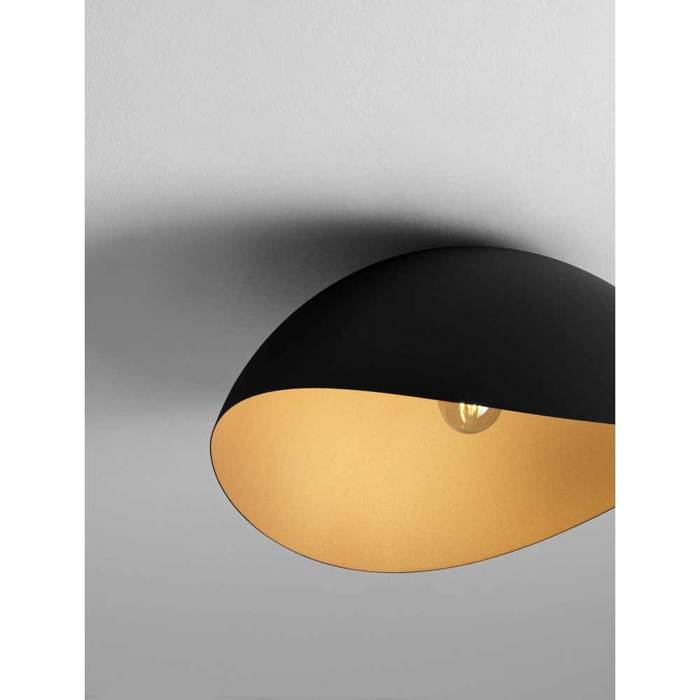 Deckenlampe Opsi schwarz mit gold Ø 50cm Lyora 5212017457998