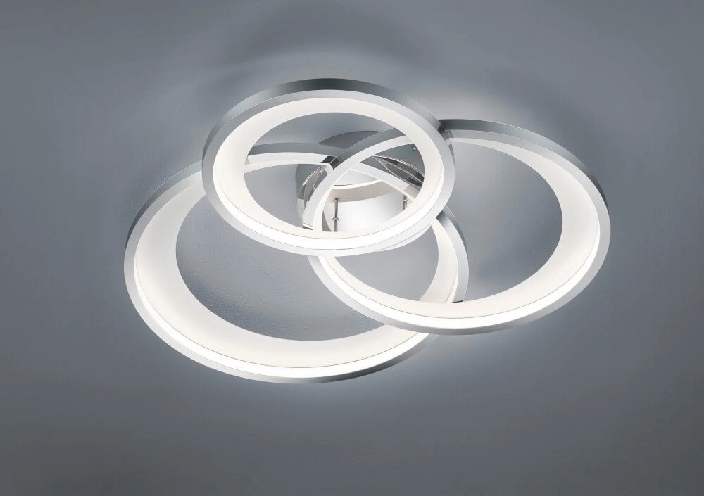 Deckenleuchte Granada 3-Ring verchromt Trio 4017807505689
