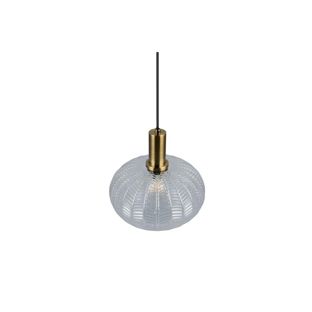 Klassische Pendellampe Elvezia Transparentes Glas Trio 4017807682045