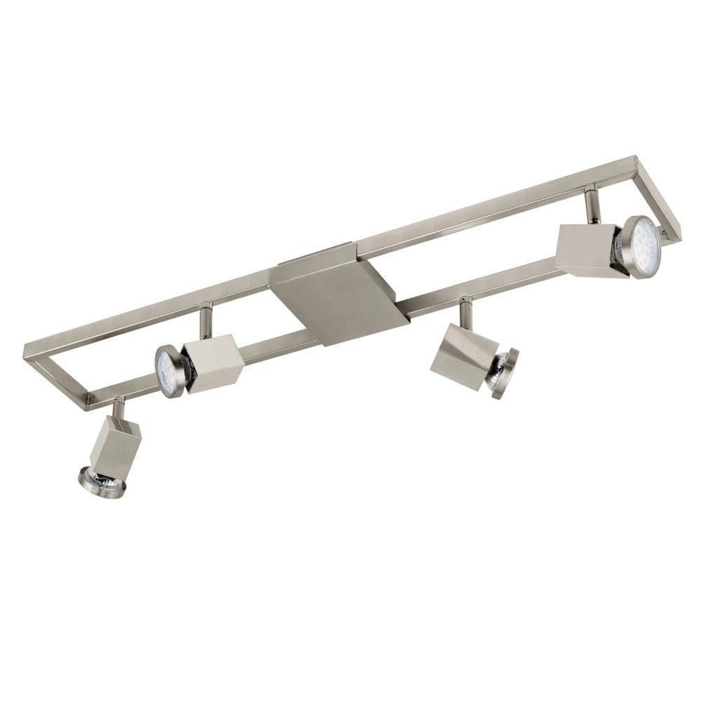 LED-Deckenspot Zeraco 4-Licht-LED-Nickelmatte Eglo 9002759936785