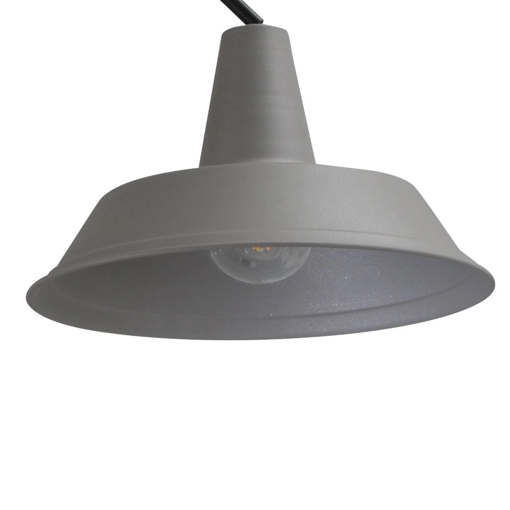 Stehlampe Industria 186 schwarz mit grauer Kapuze Masterlight 8718121235998