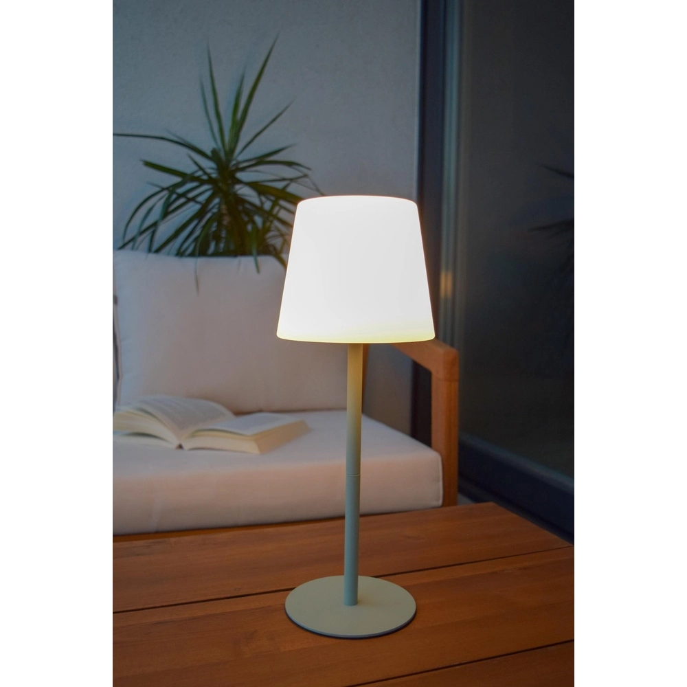 Wiederaufladbare Tischlampe Tyon Grün Lucide 5411212134752