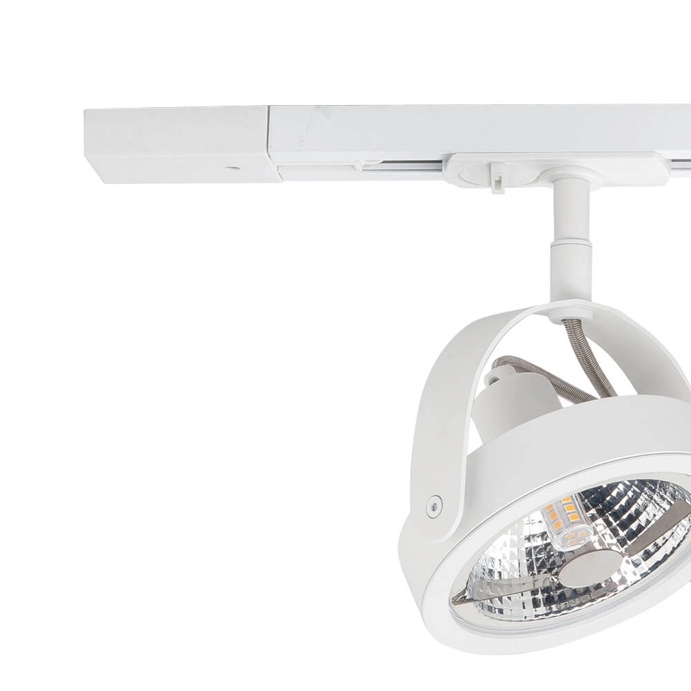 1-Phasen-Schienenset 100cm Malta weiß mit 3 Flecken Highlight 8718379042805