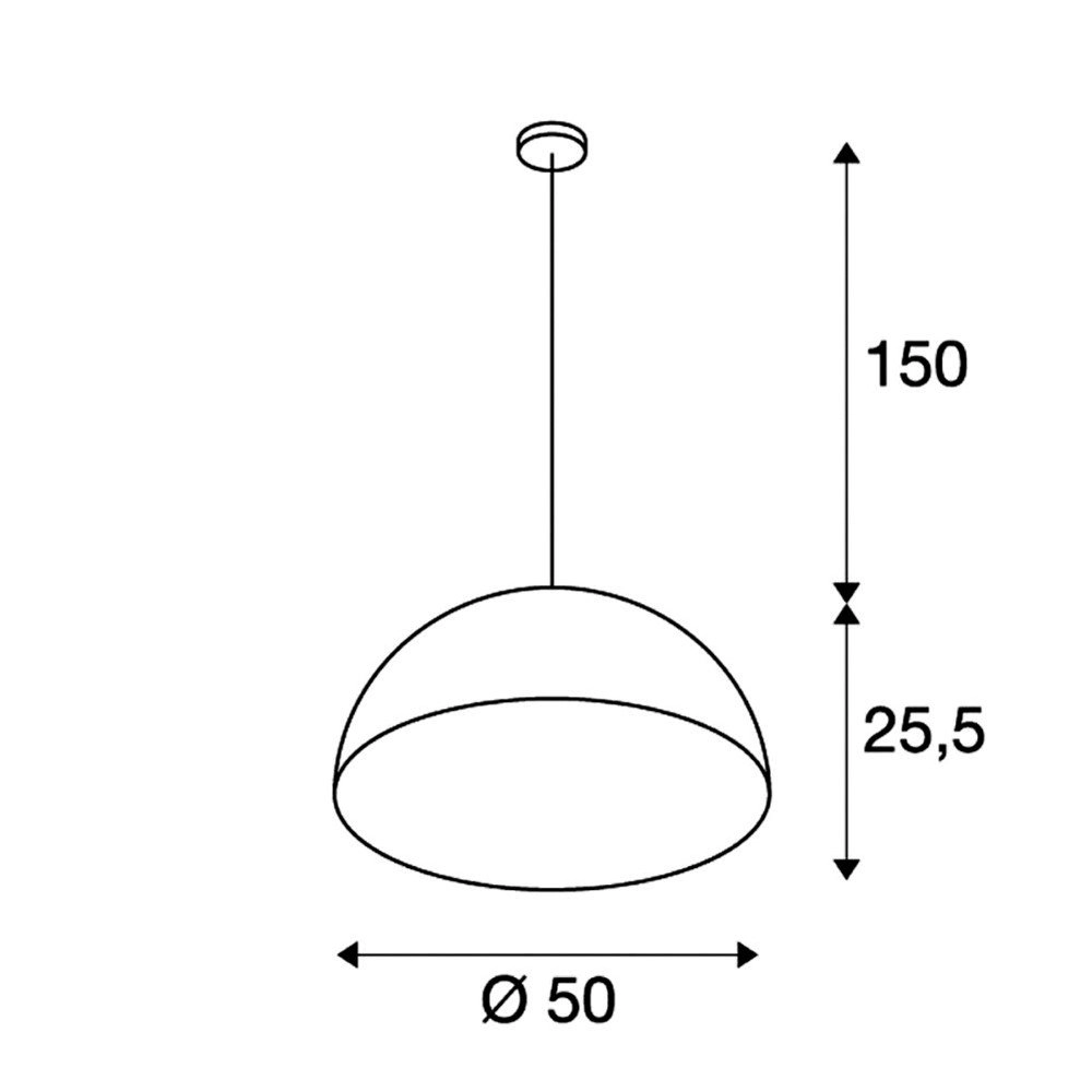 Pendelleuchte Forchini M PD-1 schwarz SLV 4024163136976