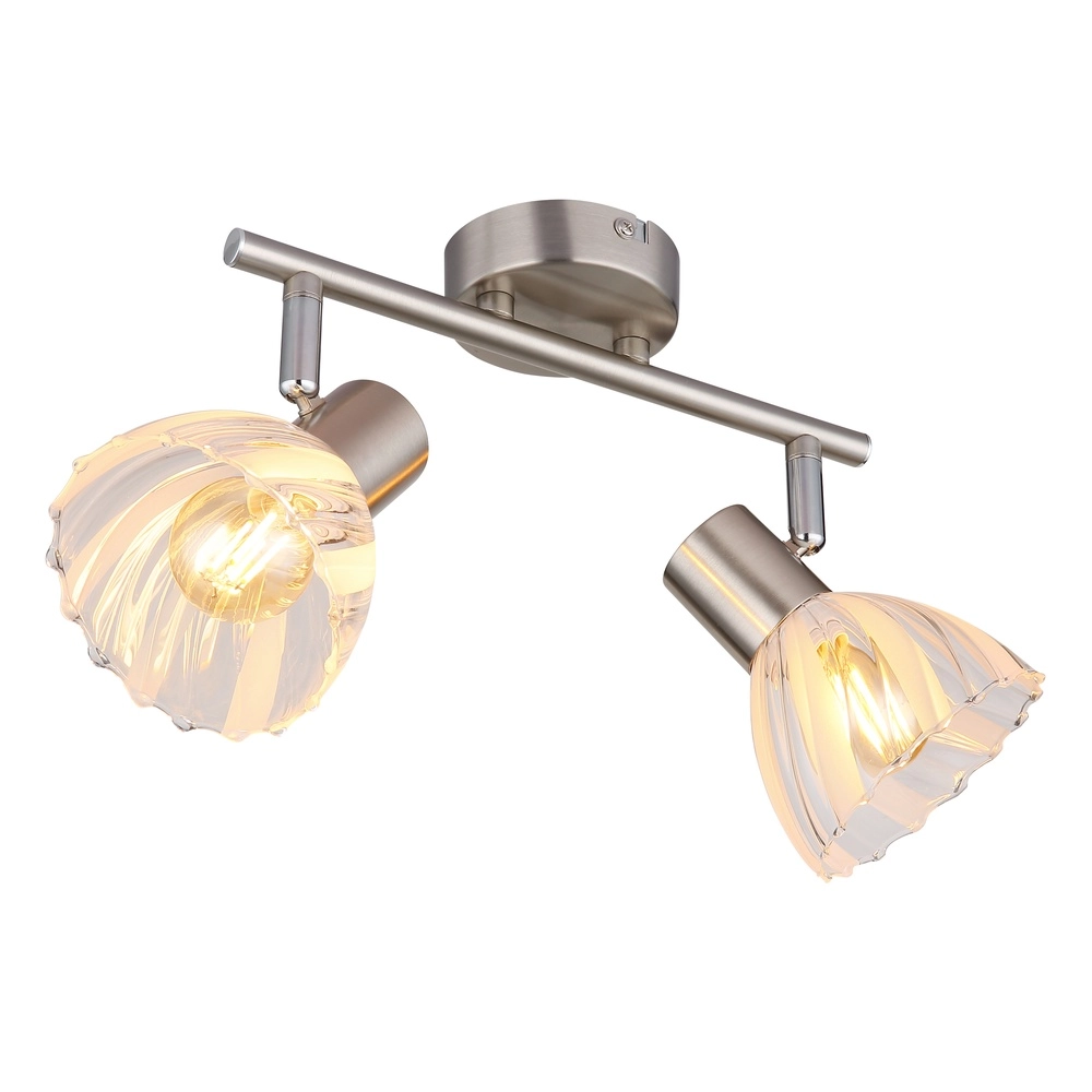 Deckenlampe 2-Leuchten Zachery Nickel