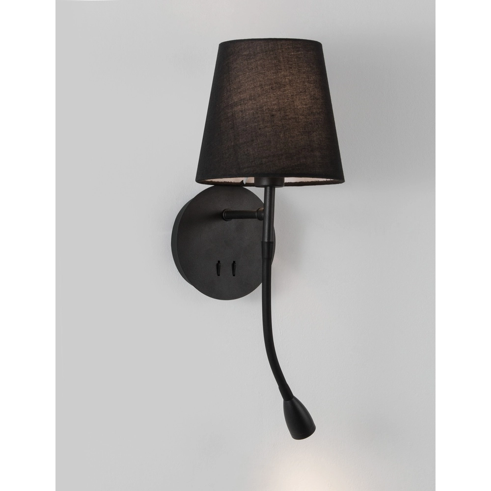 Nachttischlampe Nia schwarz